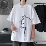 Litlookz Studio Front Printed Cat Tee, view 5