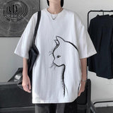 Litlookz Studio Front Printed Cat Tee, view 6