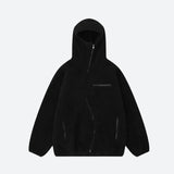 Litlookz Studio Funnel Neck Zip-Up Teddy Hoodie, view 3