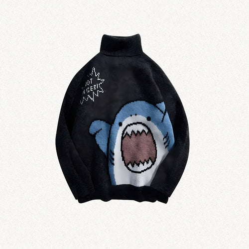 Litlookz Studio Funny Shark Knitted Sweater