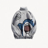 Litlookz Studio Funny Shark Knitted Sweater, view 3