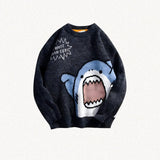 Litlookz Studio Funny Shark Knitted Sweater, view 4