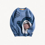 Litlookz Studio Funny Shark Knitted Sweater, view 5