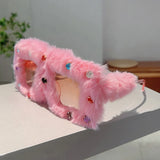 Litlookz Studio Furry Square Sunglasses, view 2