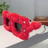 Litlookz Studio Furry Square Sunglasses, view 4
