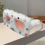 Litlookz Studio Furry Square Sunglasses, view 6