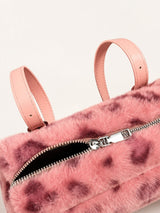 Litlookz Studio Fuzzy Pink Leopard Bag, view 4