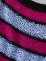 Litlookz Studio Fuzzy Stripe Off Shoulder Sweater, view 6
