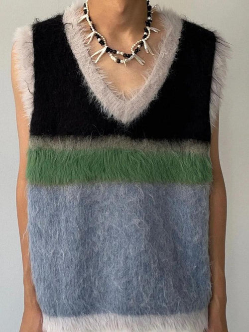 Litlookz Studio Fuzzy Sweater Vest