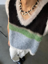 Litlookz Studio Fuzzy Sweater Vest, view 2