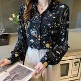 Litlookz Studio Galaxy Chiffon Shirt, view 5