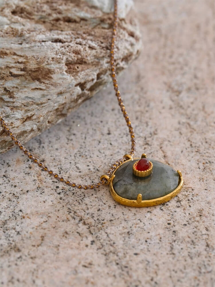 Litlookz Studio Gemstone Pendant Necklace