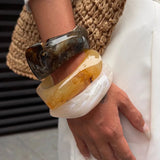 Litlookz Studio Geometric Chunky Resin Bracelet, view 2