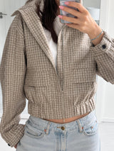 Litlookz Studio Gingham Zip Jacket, view 2