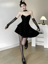 Litlookz Studio Glitter Asymmetric Mini Dress, view 3