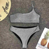 Litlookz Studio Glitter Gray Bikini Set, view 5