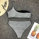 Litlookz Studio Glitter Gray Bikini Set, view 6