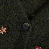 Litlookz Studio Goblincore Leaf Embroidery Cardigan, view 5