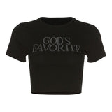Litlookz Studio God's Favorite Crop Top, view 4