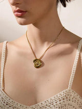 Litlookz Studio Gold Sea Shell Necklace & Earrings, view 2