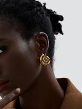 Litlookz Studio Gold Sea Shell Necklace & Earrings, view 3