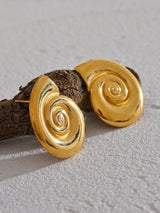 Litlookz Studio Gold Sea Shell Necklace & Earrings, view 5