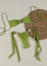Litlookz Studio Gold Shell Bikini Set, view 6