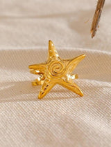 Litlookz Studio Gold Starfish Ring, view 4