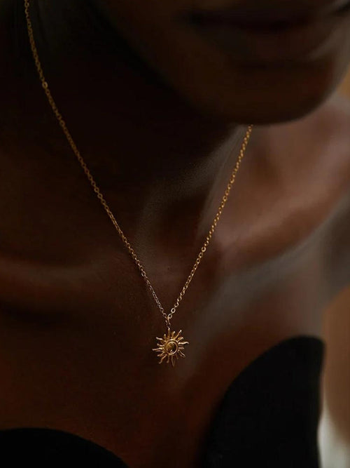 Litlookz Studio Gold Sun Necklace