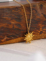 Litlookz Studio Gold Sun Necklace, view 2