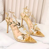 Litlookz Studio Golden Leaf Heels, view 5