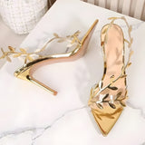 Litlookz Studio Golden Leaf Heels, view 6