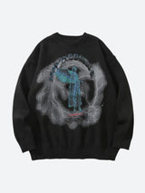 Litlookz Studio Goth Angel Knitted Sweater, view 5