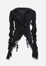 Litlookz Studio Goth Asymmetric Blouse, view 5