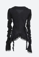 Litlookz Studio Goth Asymmetric Blouse, view 6