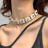 Litlookz Studio Goth Barbed Choker Collar Necklace, view 3