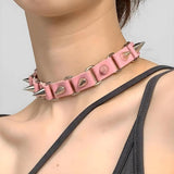 Litlookz Studio Goth Barbed Choker Collar Necklace, view 5