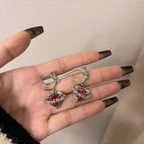 Litlookz Studio Goth Barbed Heart Earrings, view 3