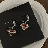 Litlookz Studio Goth Barbed Heart Earrings, view 4