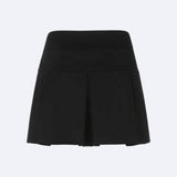 Litlookz Studio Goth Buckle Pleated Mini Skirt, view 4