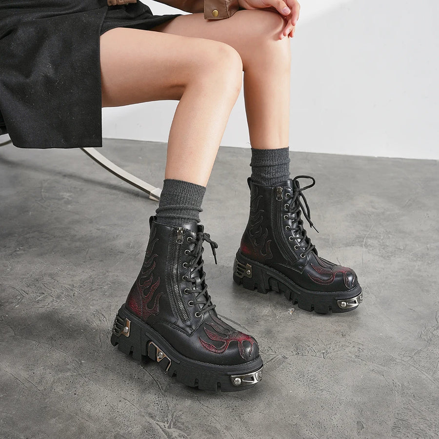 Litlookz Studio Goth Chunky Platform Boots