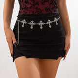 Litlookz Studio Goth Cross Chain Belt, view 2