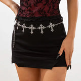 Litlookz Studio Goth Cross Chain Belt, view 3