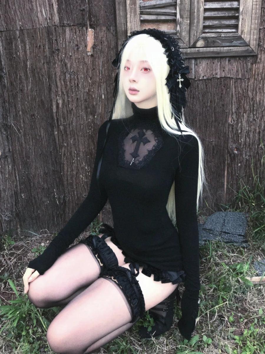 Litlookz Studio Goth Cross Top