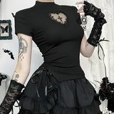 Litlookz Studio Goth Heart & Cross Top, view 4