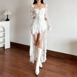 Litlookz Studio Goth Lace Mullet Mini Dress, view 5