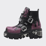 Litlookz Studio Goth Platform Ankle Boots, view 5