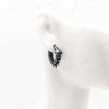 Litlookz Studio Goth Skull Spiked Hoop Earrings, view 4