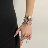 Litlookz Studio Goth Spider Bracelet & Ring, view 2