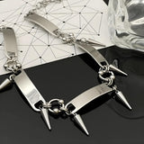 Litlookz Studio Goth Spiked Metal Choker, view 4